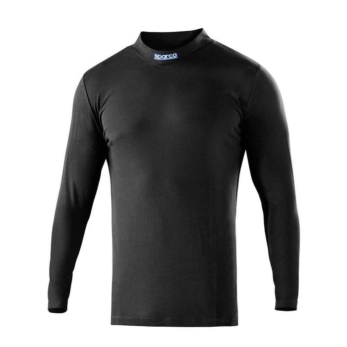 Camiseta De Manga Larga Y Cuello Perkins, Negra, B-Rookie, Talla Xxl