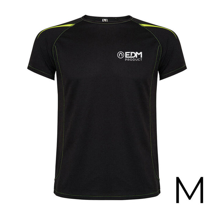Camiseta Deportiva Negra Talla-M Roly