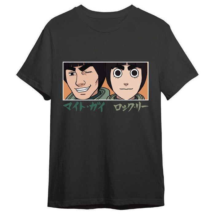 Camiseta Guy Sensei & Rock Lee Eyes Naruto Shippuden Adulto Talla 2xl