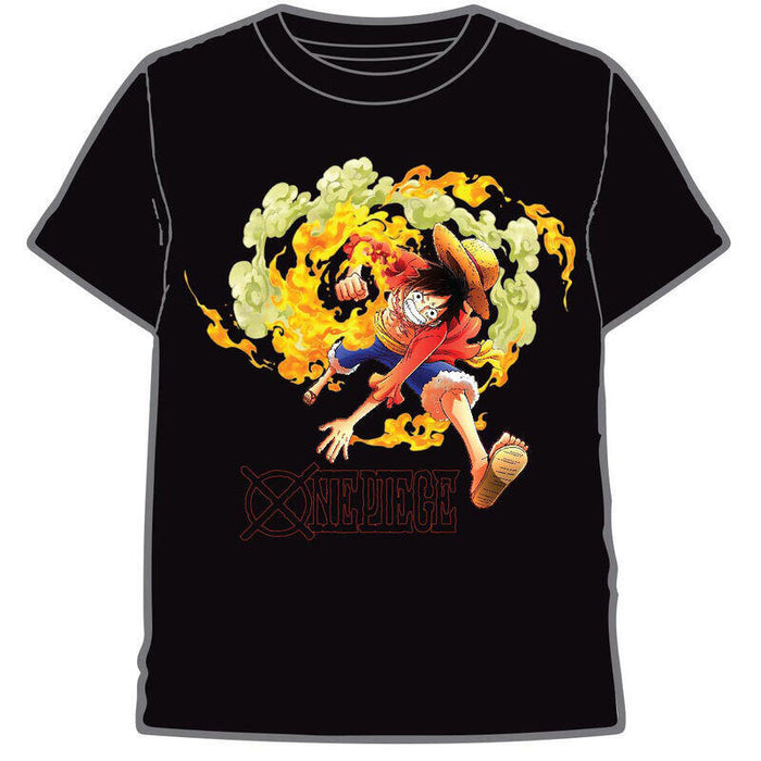 Camiseta Luffy Ataque One Piece Adulto Talla L