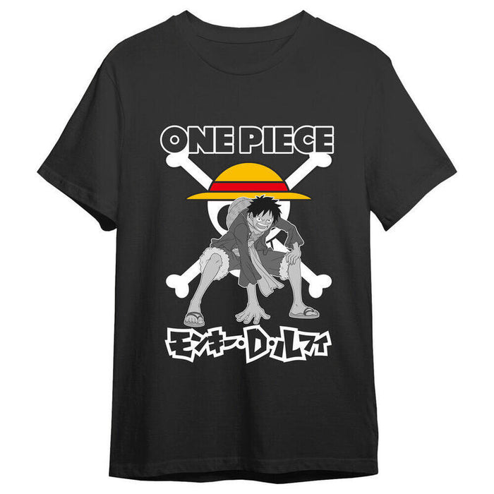 Camiseta Monkey D. Luffy Skull One Piece Adulto Talla S