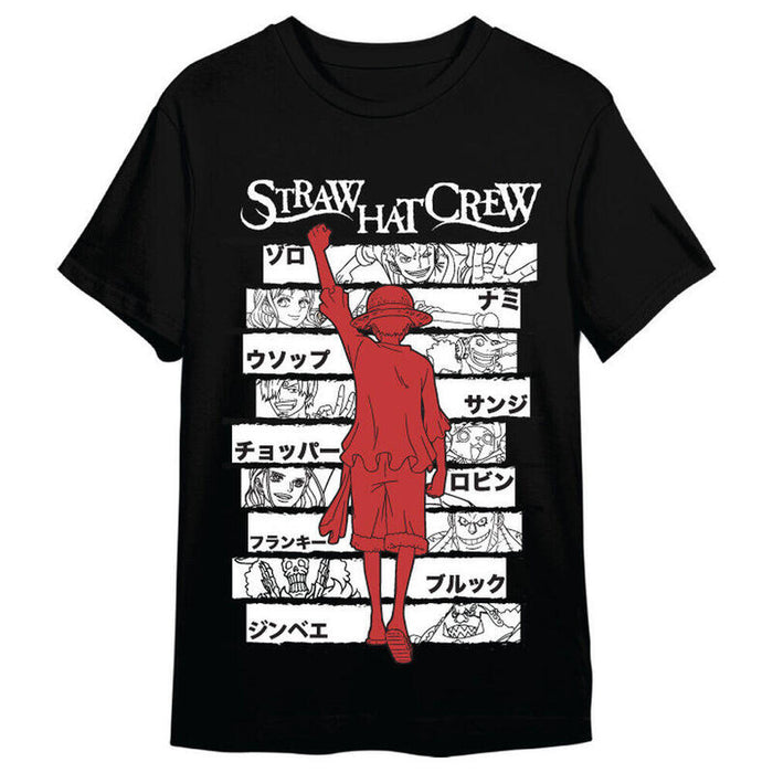 Camiseta Monkey D. Luffy Straw Hat Crew One Piece Adulto Talla L