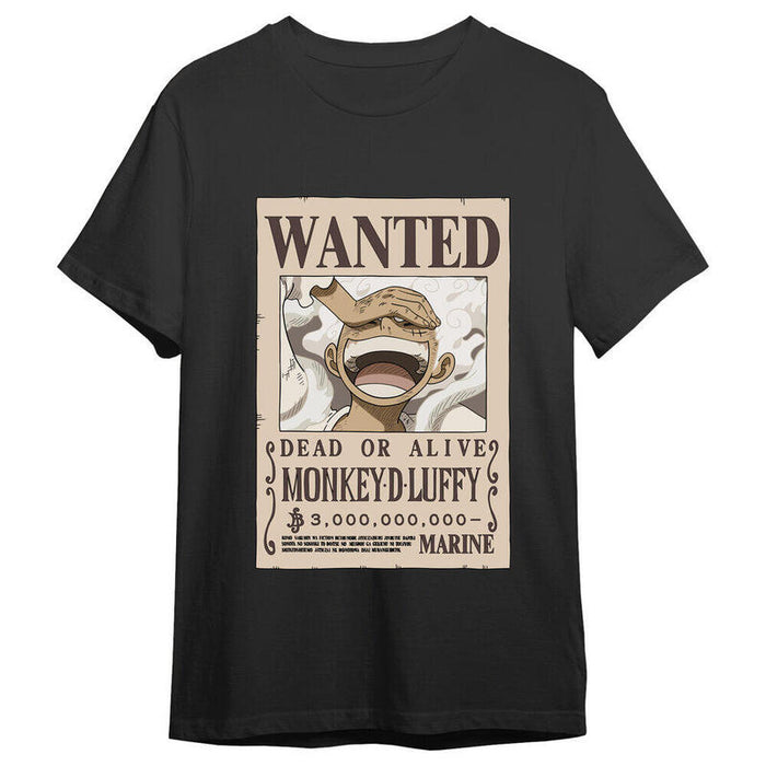 Camiseta Monkey D. Luffy Wanted One Piece Adulto Talla Xl