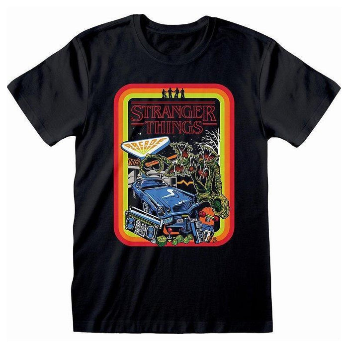 Camiseta Stranger Things - Ret Poster (Unisex) L
