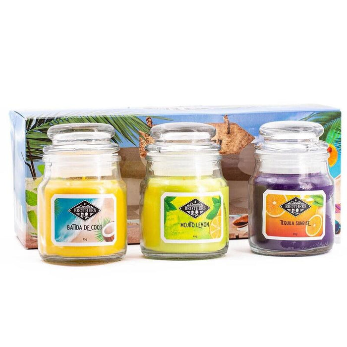 Candle Brothers Duftkerzen Set Beach Bar - 3 X 85g