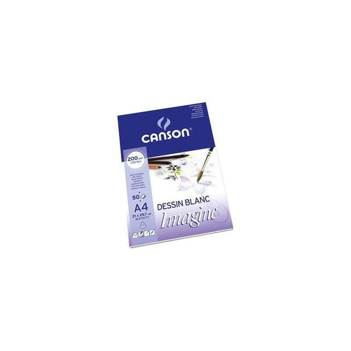 Canson Bloc Dibujo Imagine 50 Hojas Fino 200 Gr. 21x29,7cm -5u-