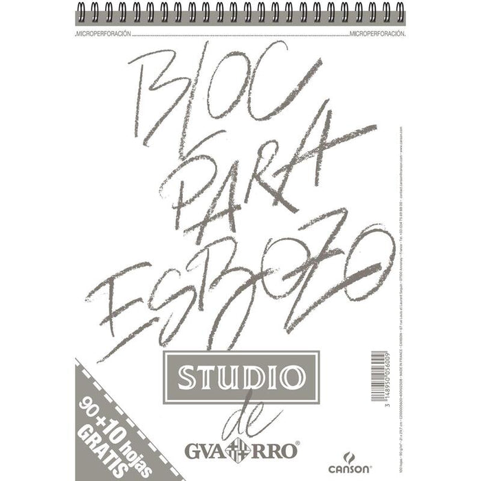 Canson Bloc Para Esbozo Fino 90+10 Hojas Gratis - 21x29.7 - 90gr - Color Blanco