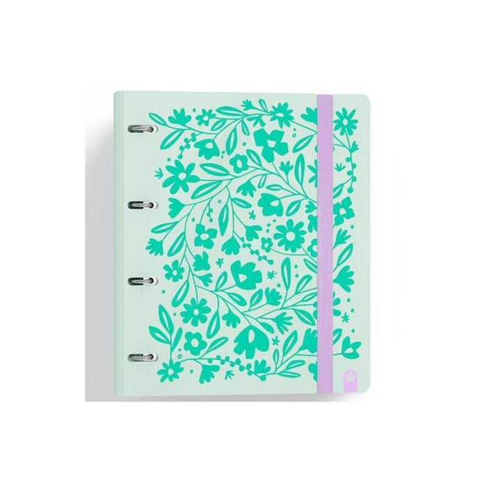 Carchivo Carpeta Anillas 4x35mm Carpeblock 360 C/Recambio 100h 90gr 4 Separadores Pp Rígido Foam Verde Pastel