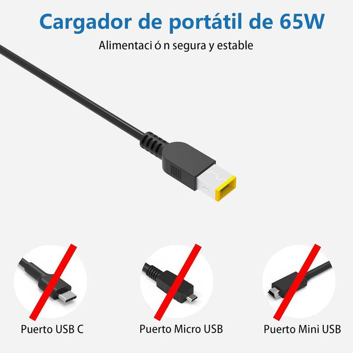 Cargador Compatible Usb-C Multipuntas 20v-4,25a 90w