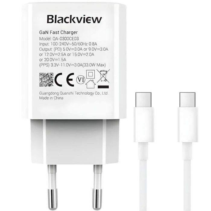 Cargador De Pared Blackview 33w Usb-C Carga Rápida  Pack
