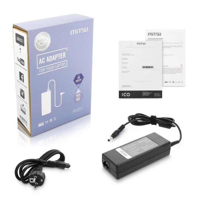 Cargador De Portatil Mitsu 19v 3.95a (5.5x2.5) - Toshiba, Compaq, Hp, Asus