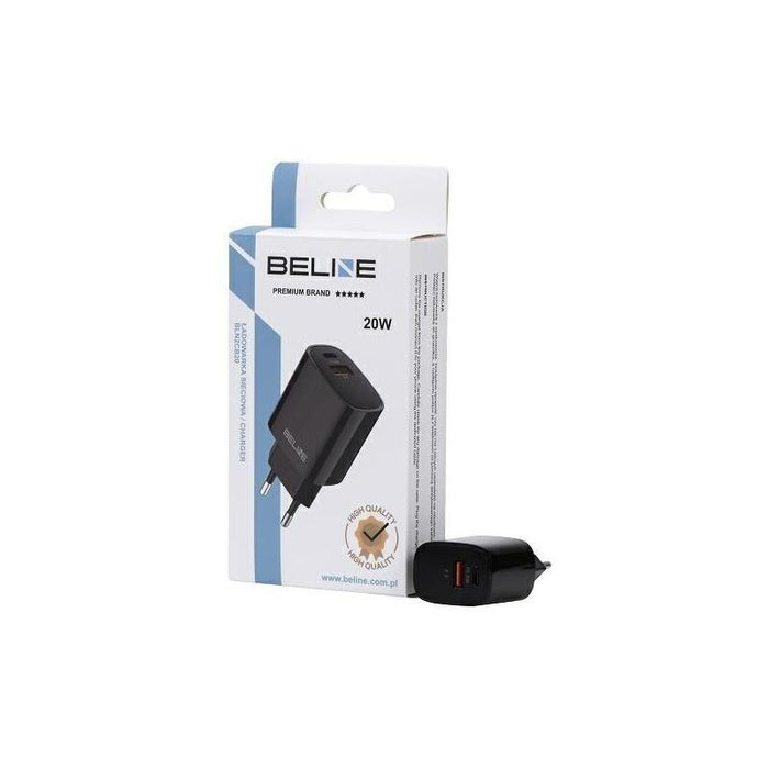 Cargador De Red 20w Usb-C + Usb-A Negra