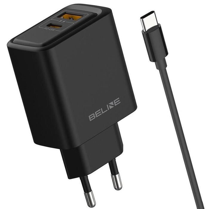 Cargador De Red 45w Usb-A/Usb-C Con Cable Gan Pd Negra