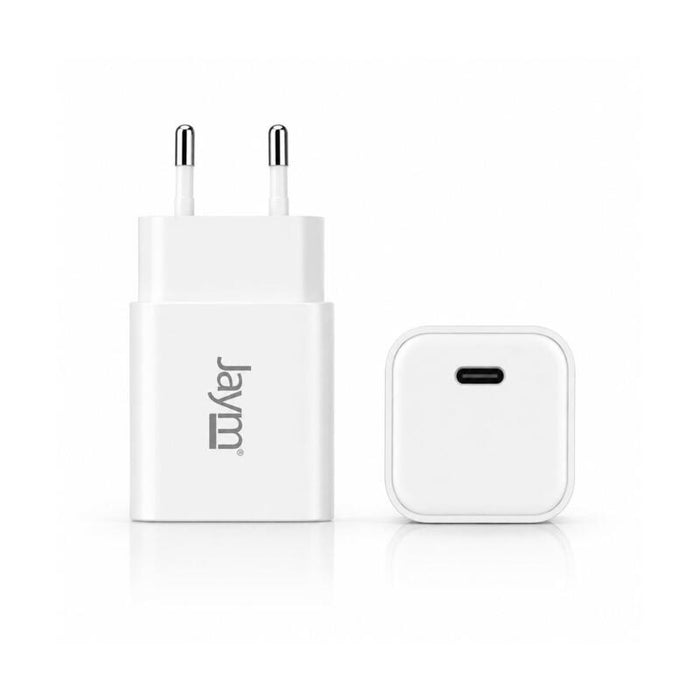 Cargador De Red Compact Et Rápido *Gan* Usb-C 35w Pd Et Pps Blanco *Certificado Grs* - Jaym®