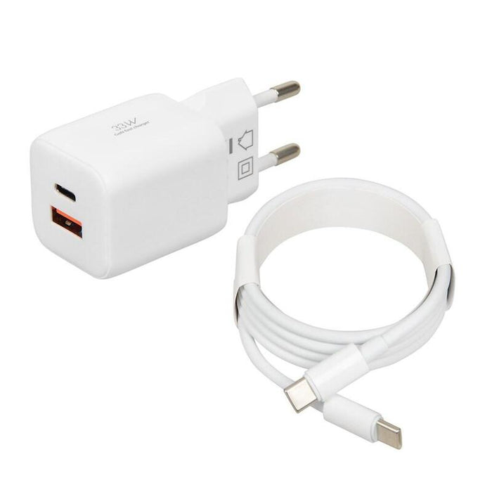 Cargador De Red Ibox C-42 Gan Pd33w, Blanco