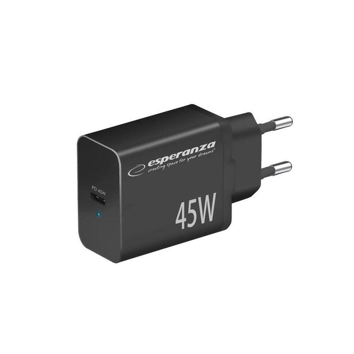 Cargador  Esperanza Ezc108k De Red 45w Negro