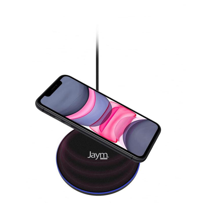 Cargador Intelligent Pad A Induction Rápido Qi 15w - Negro - Jaym®