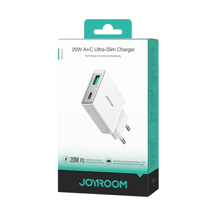 Cargador Joyroom Super Slim Con Puertos Usb-C +Y Usb-A