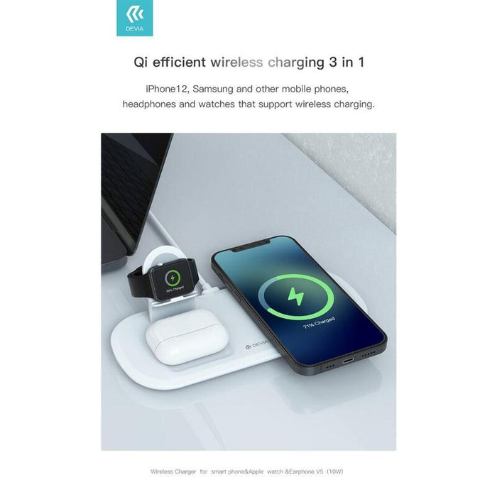 Cargador Magnético Smart Series 3in1 Para Iphone Reloj Etc