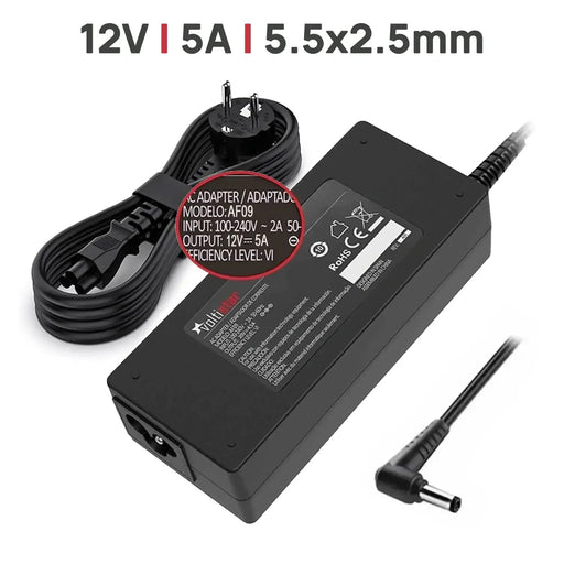 Cargador Para Monitor 12V 5A 5.5 X 2.5Mm 60W