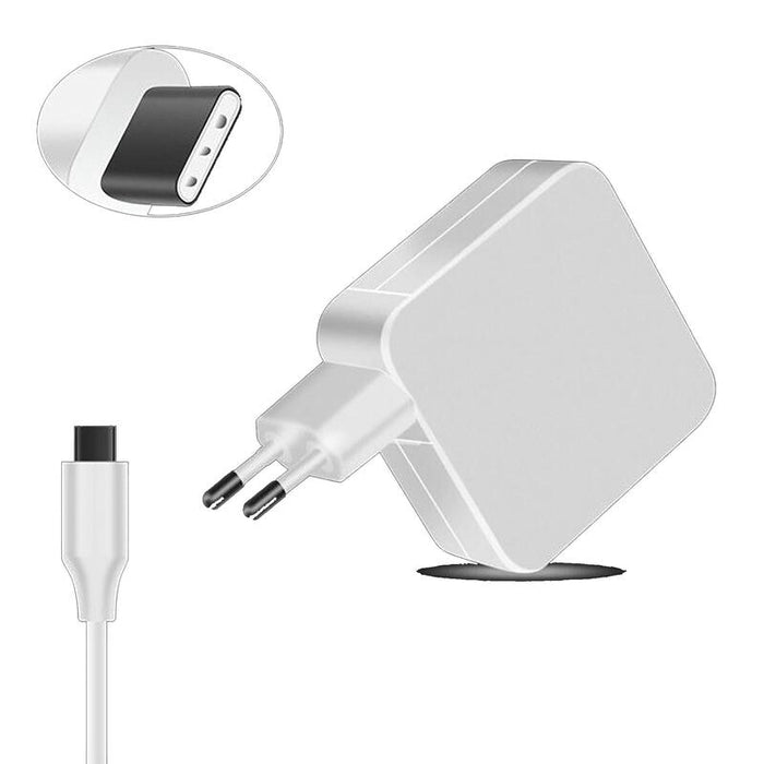 Cargador Multivoltaje Usb C Para Portátil 5v 20v 3.25a 65w Blanco