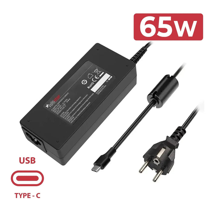 Cargador Multivoltaje Usb-C Para Portátil Medion 20V 3.25A 65W
