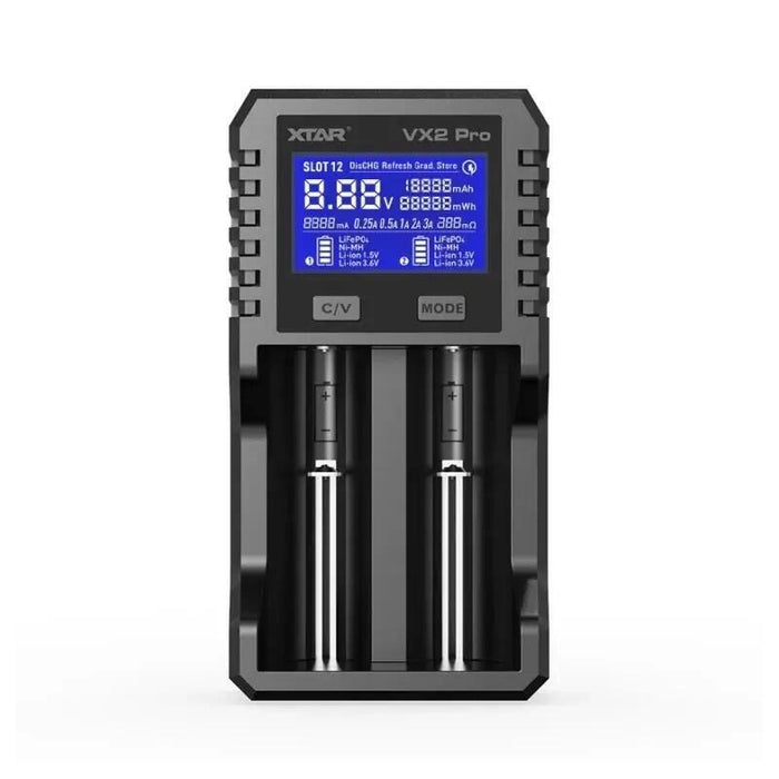 Cargador Para Baterías Li-Ion, Li-Fepo4, Ni-Mh Xtar Vx2prokt