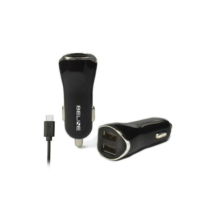 Cargador Para Coche 2xusb + Usb-C 2,1a Negra