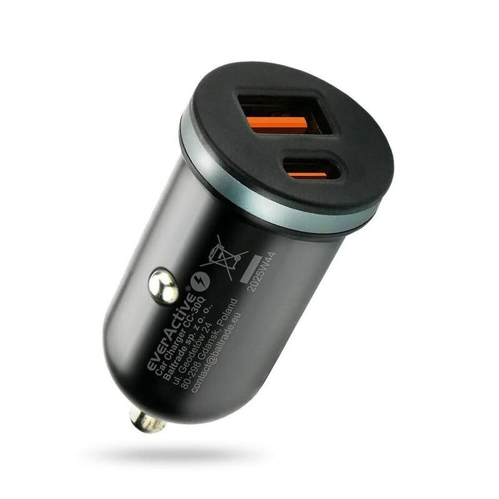 Cargador Para Coche Everactive Cc-30q Con Puerto Usb Qc3.0 Y Usb-C Pd 35 W