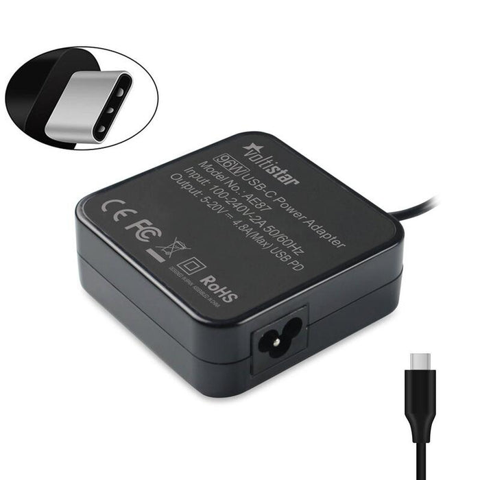 Cargador Para Portátil Apple Macbook Air Pro Ipad Usb C 96w Negro