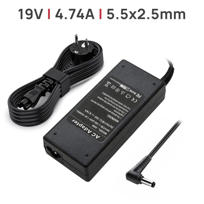 Cargador Para Portátil Asus / Toshiba / Fujitsu / Packard Bell / Asus / Lenovo 19V 4.74A 90W