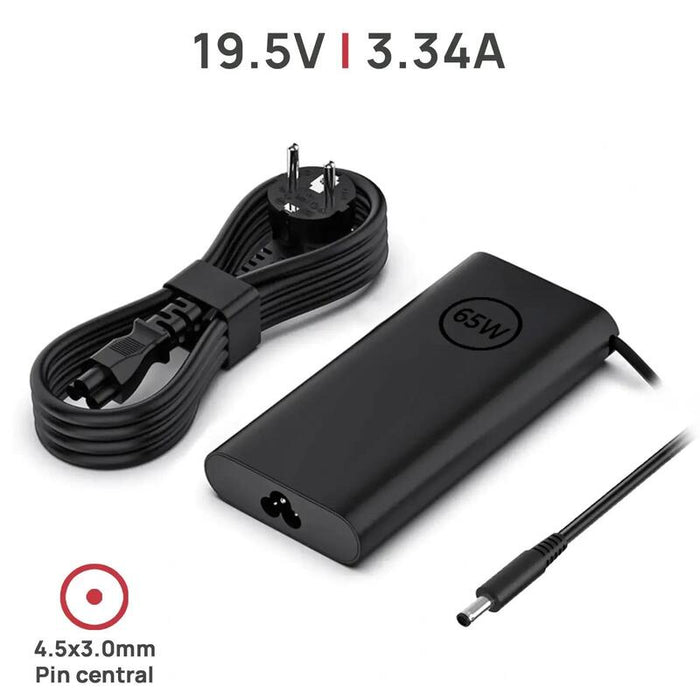 Cargador Para Portátil Dell Ha65ns5 00 La65ns2 01 4.5x3.0mm 19.5v 3.34a 65w Forma Ovalada