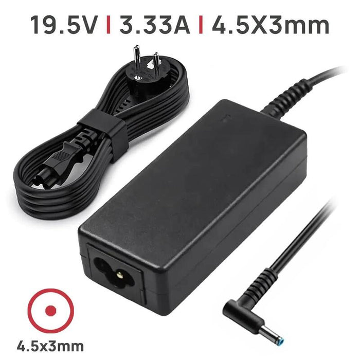 Cargador Para Portátil Hp 19.5v 4.5x3.0mm 65w Oem
