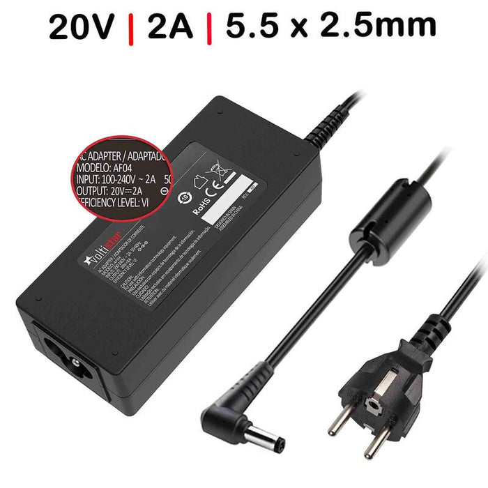 Cargador Para Portátil Lenovo Ideapad U160 U260 20v 2a 40w