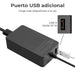 Cargador Para Portátil Microsoft Surface Pro 3 Con Usb Adicional