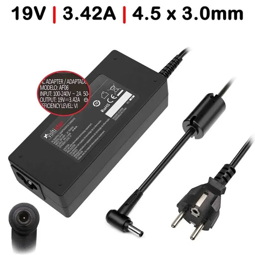 Cargador Para Portátil Asus Asuspro Essential Pu301 Pu401 Pu450 Pu451 Pu500 Pu550 Pu551 65W 3.42A 4.5X3.0