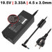 Cargador Para Portátil Hp 350 G1 19.5V 3.33A 4.5X3.0Mm