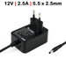 Cargador Para Monitores Router Luces Led 12V 2.5A 30W 5.5X2.5Mm Pared