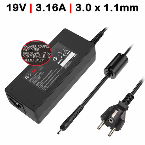 Cargador Para Portátil Samsung 19V 3.16A 3.0X1.1 Mm