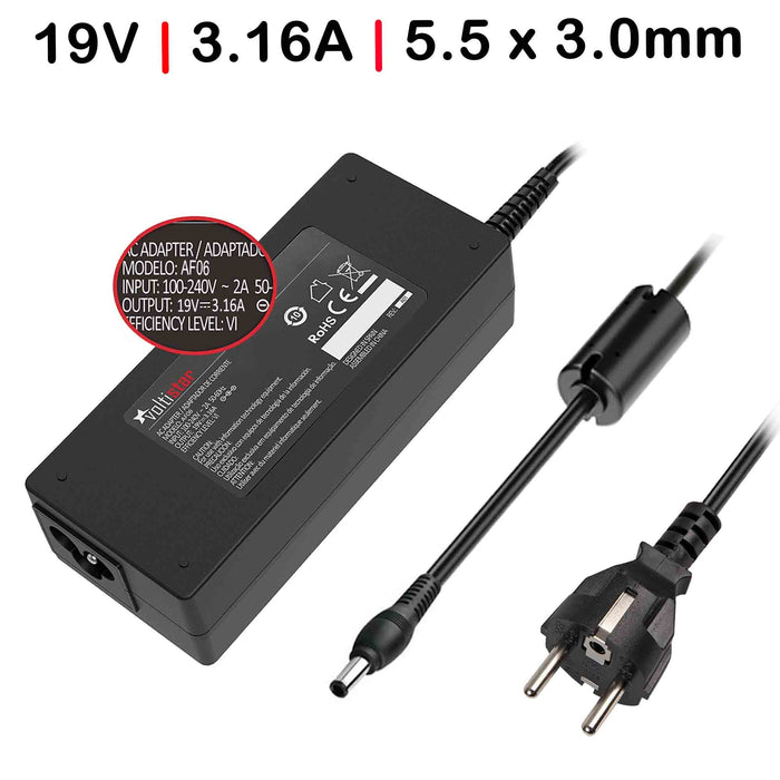 Cargador Para Portátil Samsung Cpa09-004A 19V 3,16A 5.5X3.0Mm
