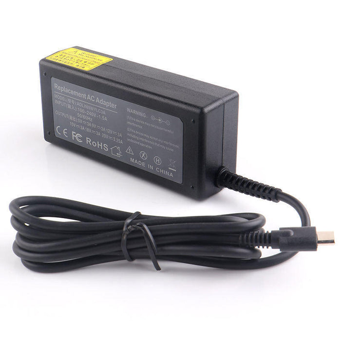 Cargador Rápido 65w 45w Usb Tipo C 5v 9v 12v 15v 20v Para Dell Hp Asus Lenovo