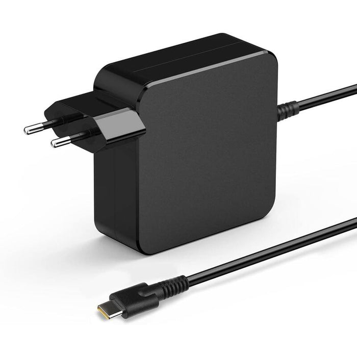Cargador Rápido 65w Cuadrado Usb C 5v 9v 12v 15v 18v 20v Para Dell Hp Asus Lenovo  Color Negro