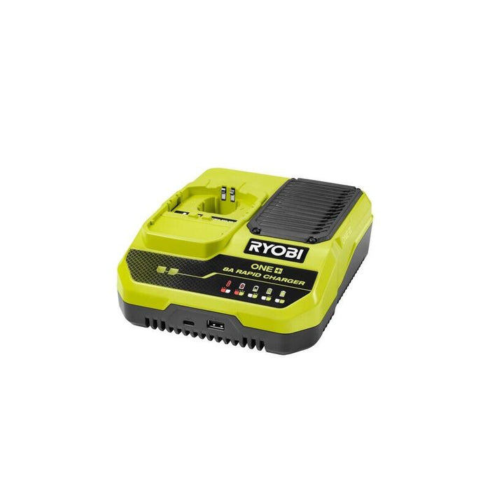 Cargador Rápido De Batería Ryobi 18 V One+ Rc18180 Verde/Gris, Corriente De Carga 8,0a 5133006262