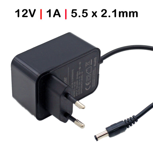 Cargador Para Tiras Leds Routers Cámaras De Seguridad 12V 1A 5.5X2.1Mm