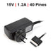 Cargador Para Tablet Asus Trasnformer Pad Tf300 Tf300T Tf300 15V 1.2A 18W 40 Pines