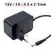 Cargador Universal Para Dispositivos De 12V 1A 5.5X2.1Mm