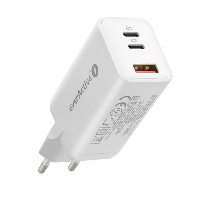 Cargador Usb/Usb-C Qc4+ 65w Tecnología Gan Blanco