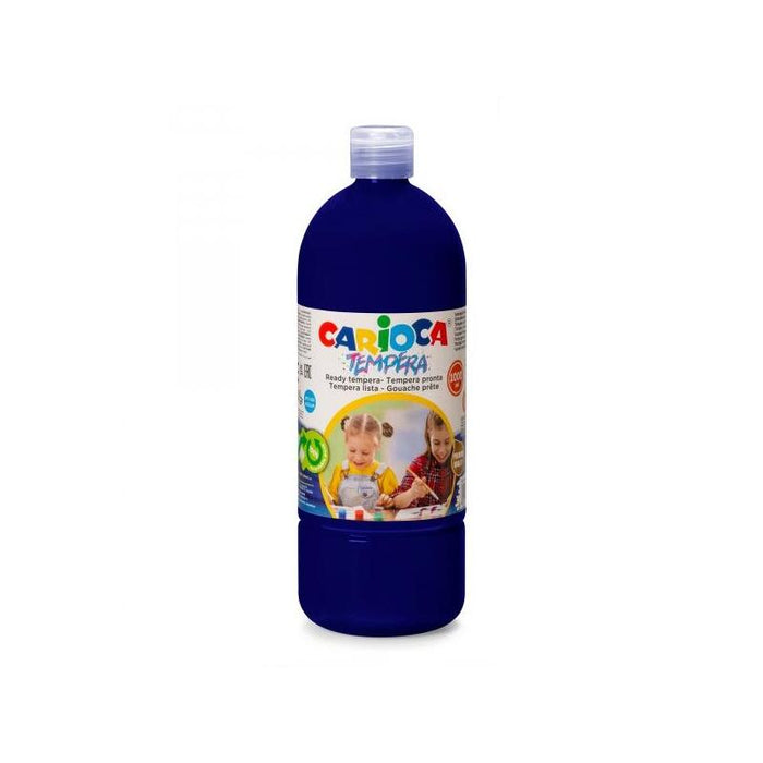 Carioca Botella De Tempera 1000ml - Colores Superlavables - Faciles De Mezclar - Aplicable En Materiales Porosos - Alta