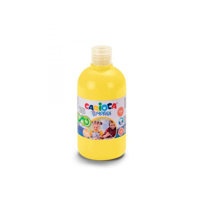 Carioca Botella De Tempera 500ml - Colores Superlavables - Faciles De Mezclar - Aplicable En Materiales Porosos - Alta