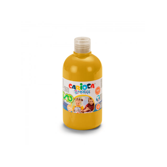 Carioca Botella De Tempera - 500ml - Colores Superlavables - Faciles De Mezclar - Aplicable En Materiales Porosos -